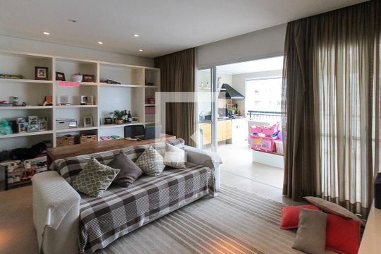 Sala de apartamento à venda com 2 quartos, 96m² em Jardim Independência, São Paulo