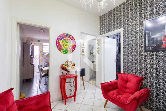 Sala de apartamento à venda com 2 quartos, 46m² em Centro, São Paulo