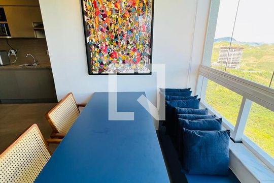 Varanda de apartamento à venda com 1 quarto, 82m² em Vila da Serra, Nova Lima