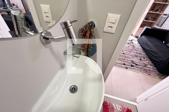 Lavabo de apartamento à venda com 1 quarto, 54m² em Vila Parque Jabaquara, São Paulo