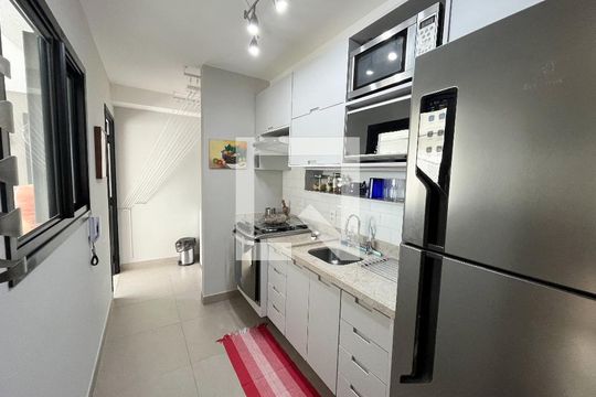 Cozinha de apartamento à venda com 1 quarto, 54m² em Vila Parque Jabaquara, São Paulo