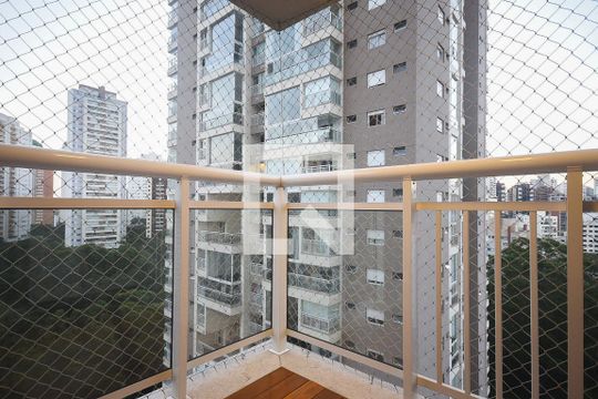 Varanda da Suíte 2 de apartamento à venda com 3 quartos, 138m² em Vila Andrade, São Paulo