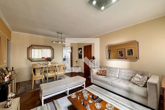 Sala de apartamento para alugar com 3 quartos, 108m² em Campestre, Santo André