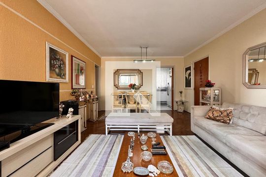 Sala de apartamento para alugar com 3 quartos, 108m² em Campestre, Santo André