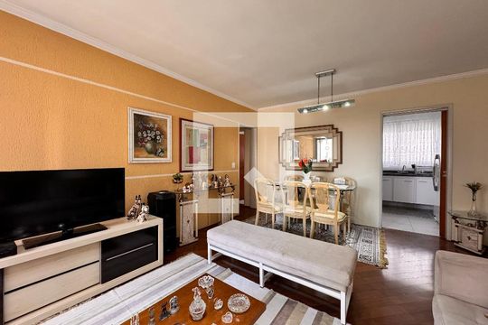 Sala de apartamento para alugar com 3 quartos, 108m² em Campestre, Santo André