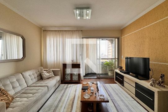 Sala  de apartamento para alugar com 3 quartos, 108m² em Campestre, Santo André