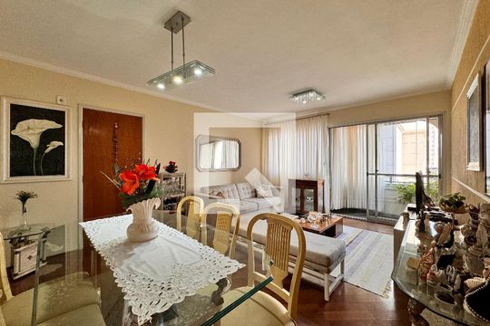 Sala de apartamento para alugar com 3 quartos, 108m² em Campestre, Santo André