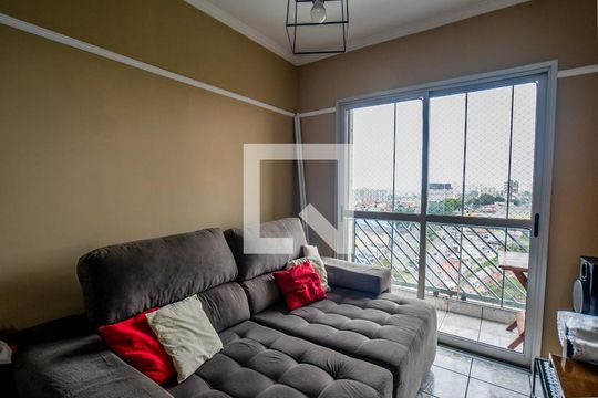 Sala de apartamento à venda com 3 quartos, 70m² em Vila Bela Vista, Santo André
