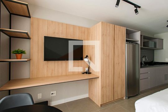 Sala/Quarto/Cozinha de apartamento à venda com 1 quarto, 24m² em Auxiliadora, Porto Alegre