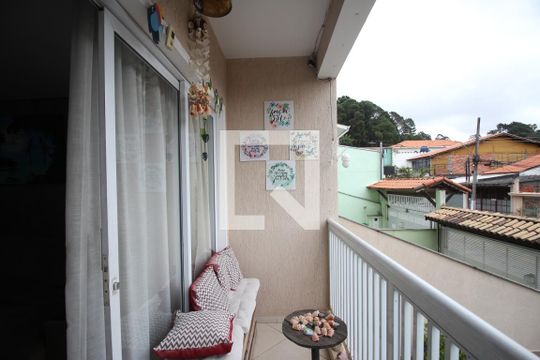 Varanda sala  de casa à venda com 3 quartos, 119m² em Parque Monte Alegre, Taboão da Serra