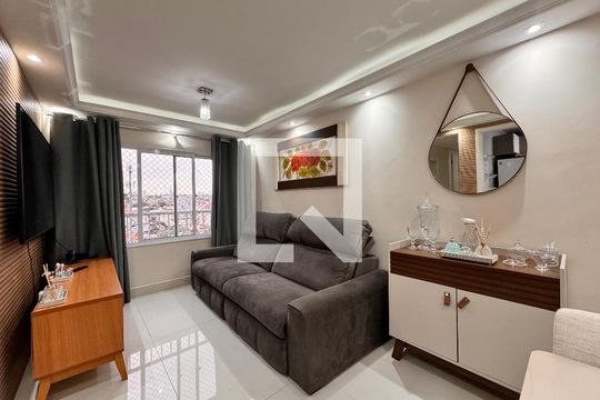 Sala de apartamento à venda com 2 quartos, 50m² em Parque Erasmo Assunção, Santo André