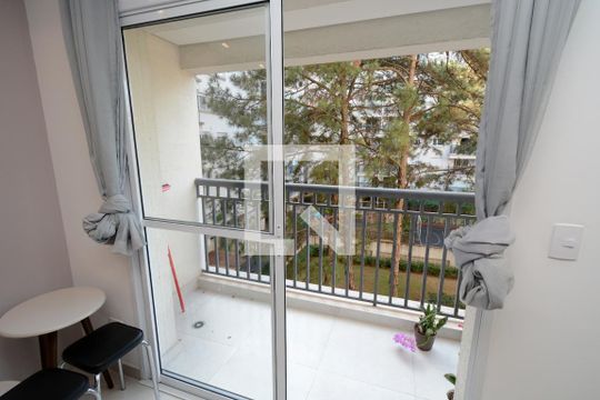 Varanda da Sala de apartamento à venda com 1 quarto, 38m² em Vila Castelo, São Paulo