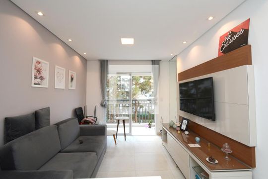 Sala de apartamento à venda com 1 quarto, 38m² em Vila Castelo, São Paulo