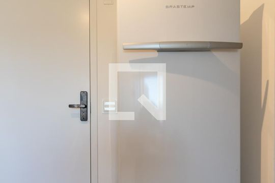 Cozinha de apartamento para alugar com 1 quarto, 31m² em Indianópolis, São Paulo