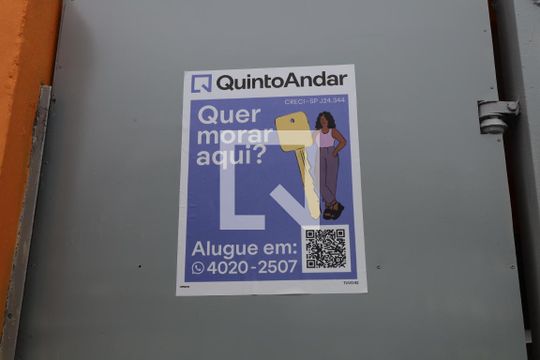 Placa instalada de casa para alugar com 2 quartos, 150m² em Jardim Pedro José Nunes, São Paulo