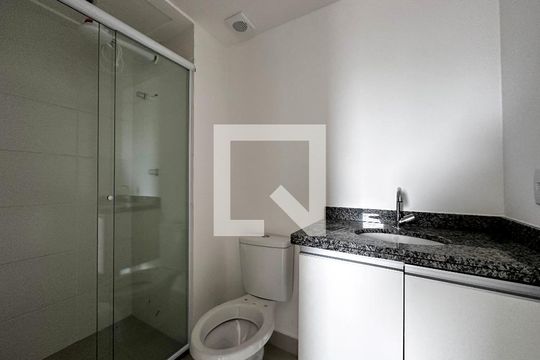 Banheiro Suíte de apartamento para alugar com 1 quarto, 25m² em Jardim Monte Azul, São Paulo