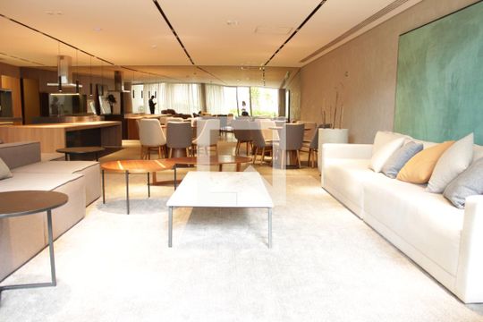 Área comum - Salão de festas de apartamento para alugar com 1 quarto, 66m² em Pinheiros, São Paulo