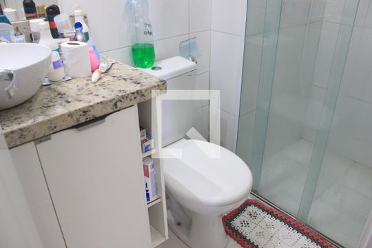 Banheiro da Suíte de apartamento à venda com 3 quartos, 70m² em Ponte Grande, Guarulhos