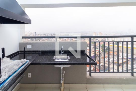 Varanda gourmet de apartamento à venda com 2 quartos, 77m² em Vila Prudente, São Paulo