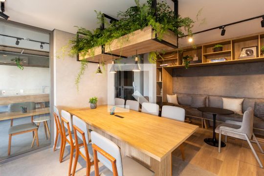 Área comum - Espaço coworking de kitnet/studio à venda com 1 quarto, 28m² em Chácara Seis de Outubro, São Paulo