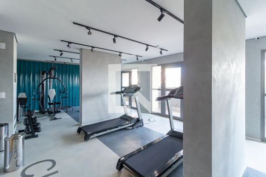Área comum - Academia de kitnet/studio à venda com 1 quarto, 28m² em Chácara Seis de Outubro, São Paulo