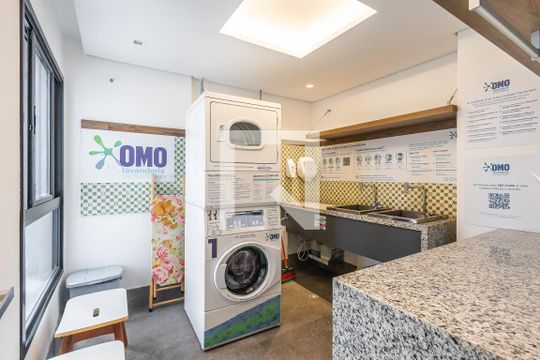 Lavanderia de apartamento para alugar com 1 quarto, 50m² em Pinheiros, São Paulo