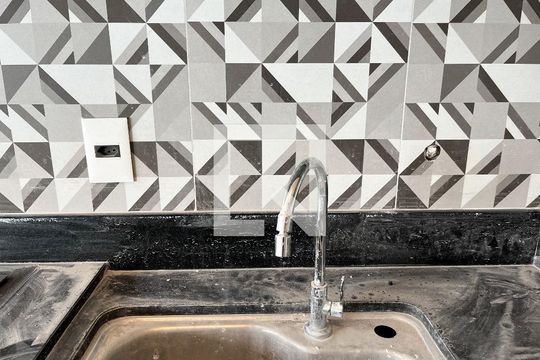 Cozinha de apartamento para alugar com 1 quarto, 37m² em Vila Monte Alegre, São Paulo