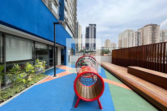 Área comum - Playground de apartamento para alugar com 1 quarto, 37m² em Vila Monte Alegre, São Paulo