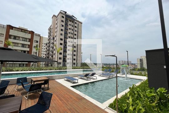 Área comum - Piscina de apartamento para alugar com 1 quarto, 37m² em Vila Monte Alegre, São Paulo