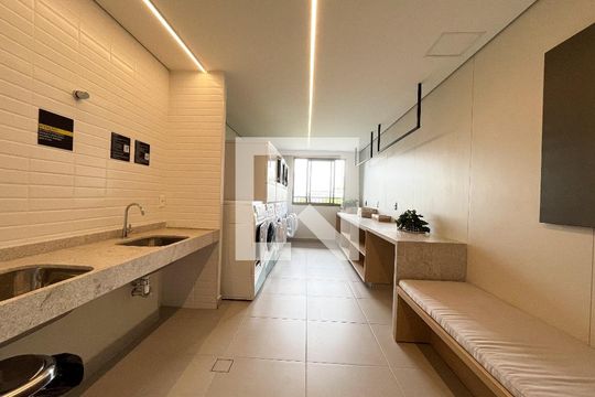 Área comum - Lavanderia  de apartamento para alugar com 1 quarto, 37m² em Vila Monte Alegre, São Paulo