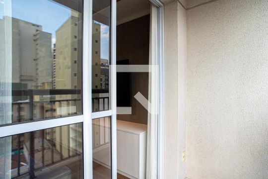 Varanda da Sala de kitnet/studio à venda com 1 quarto, 40m² em Consolação, São Paulo