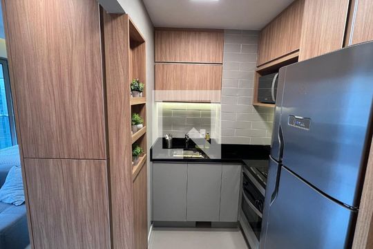 Cozinha de apartamento à venda com 1 quarto, 41m² em Pinheiros, São Paulo