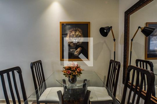 Sala de Jantar de apartamento à venda com 2 quartos, 75m² em Vila Homero Thon, Santo André