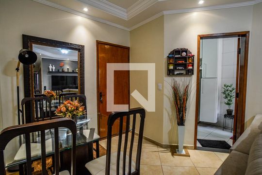 Sala de Jantar de apartamento à venda com 2 quartos, 75m² em Vila Homero Thon, Santo André