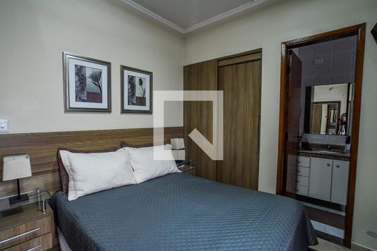 Quarto Suíte de apartamento à venda com 2 quartos, 75m² em Vila Homero Thon, Santo André