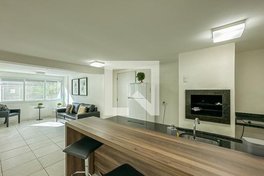 Área comum - Salão de festas de apartamento à venda com 2 quartos, 72m² em Independência, Porto Alegre