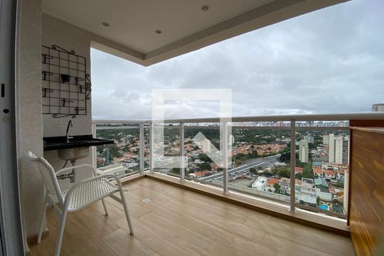 Varanda da Sala de apartamento à venda com 2 quartos, 67m² em Vila Alexandria, São Paulo