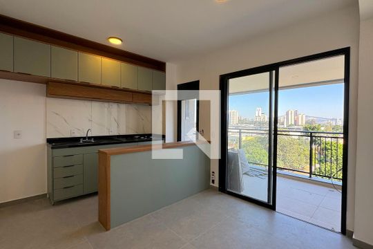 Sala de apartamento para alugar com 2 quartos, 63m² em Tamboré, Barueri