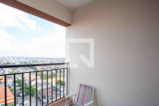Varanda da Sala de apartamento para alugar com 2 quartos, 44m² em Centro, Diadema