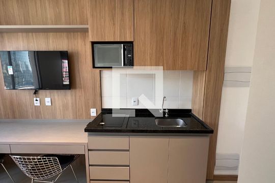 Cozinha de kitnet/studio à venda com 1 quarto, 25m² em Pinheiros, São Paulo