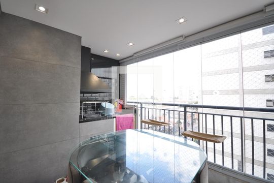 Sacada da Sala de apartamento à venda com 3 quartos, 80m² em Vila Guilherme, São Paulo