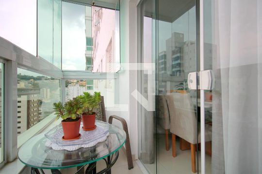 Varanda da Sala de apartamento para alugar com 2 quartos, 65m² em Buritis, Belo Horizonte