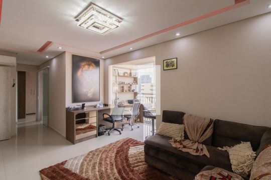 Sala de apartamento à venda com 2 quartos, 57m² em Vila Rosalia, Guarulhos