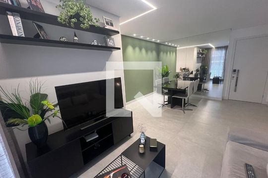 Sala de TV de apartamento para alugar com 2 quartos, 82m² em Serra do Curral Del Rey, Nova Lima
