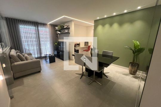 Sala de apartamento para alugar com 2 quartos, 82m² em Serra do Curral Del Rey, Nova Lima