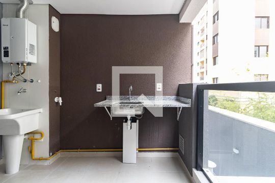Varanda da Sala de apartamento para alugar com 2 quartos, 56m² em Aclimação, São Paulo