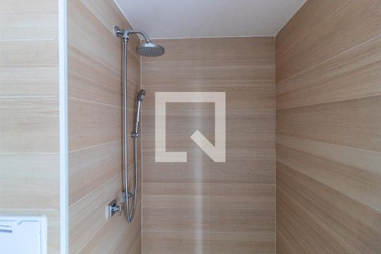 Banheiro de kitnet/studio à venda com 1 quarto, 26m² em Jardim das Acacias, São Paulo