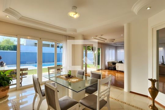 Sala de Jantar de casa de condomínio para alugar com 4 quartos, 700m² em Residencial Morada dos Lagos, Barueri