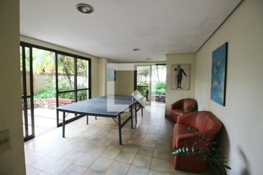 Área comum - Sala de Jogos de apartamento para alugar com 3 quartos, 180m² em Pitangueiras, Guarujá