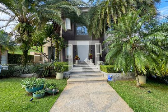 Fachada de casa de condomínio à venda com 4 quartos, 805m² em Condomínio Melville (tamboré), Santana de Parnaíba